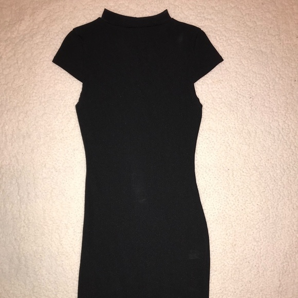 PrettyLittleThing Dresses & Skirts - NWOTBlack High Neck Ribbed Bodycon Dress